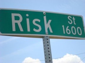 Risk Street Sign